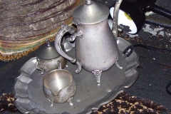 Silver tea set Before